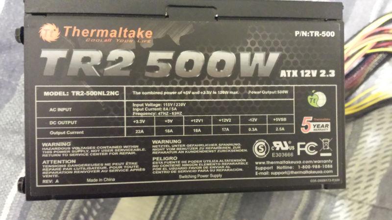 Thermaltake TR2 500 Watt PSU