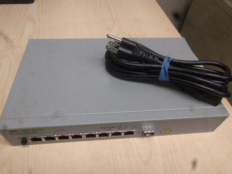 8-port gigabit POE switch 65W w/ SFP uplink