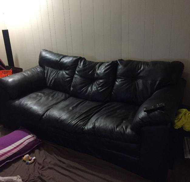 Wanted: Black leather sofa