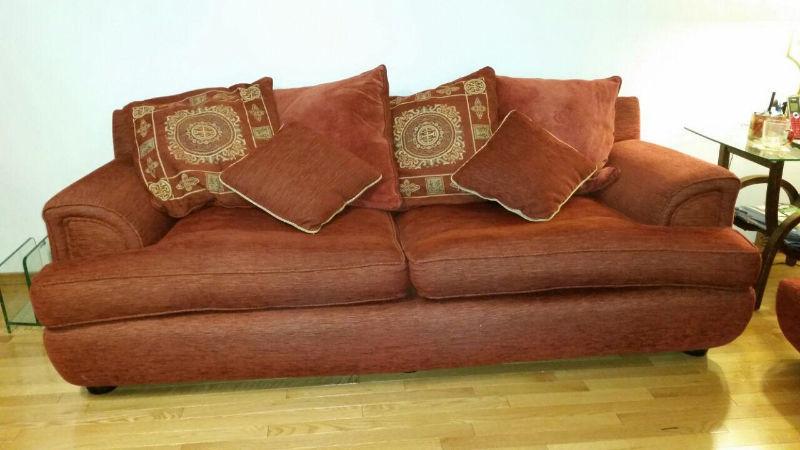 Modern 3 seater sofa + Loveseat sold separately or as set