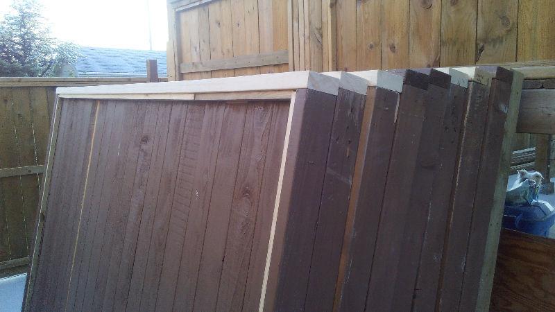 Fence Panels NEW ( 9 Panels ) 6'x8' solid