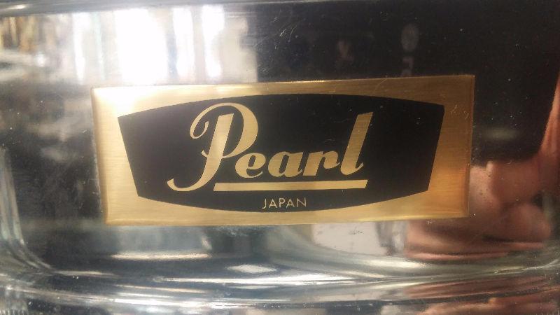 PEARL -metal snare drum - Made in Japan