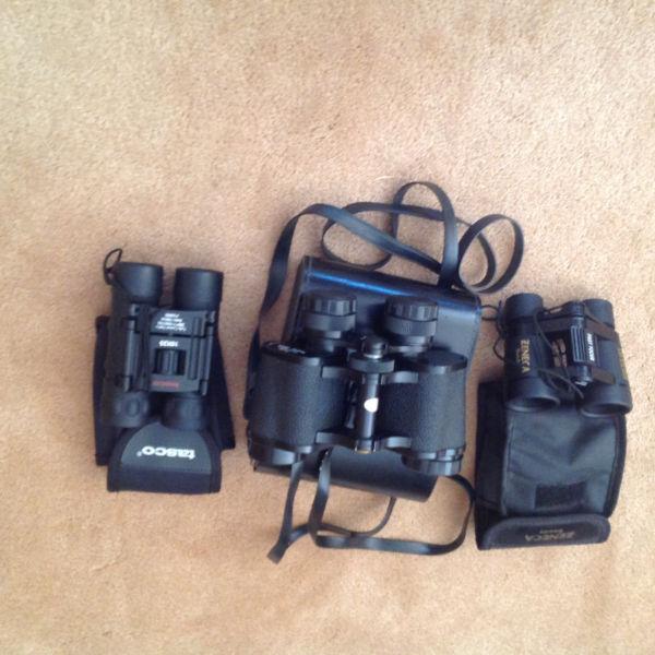 3 pair of Binoculars