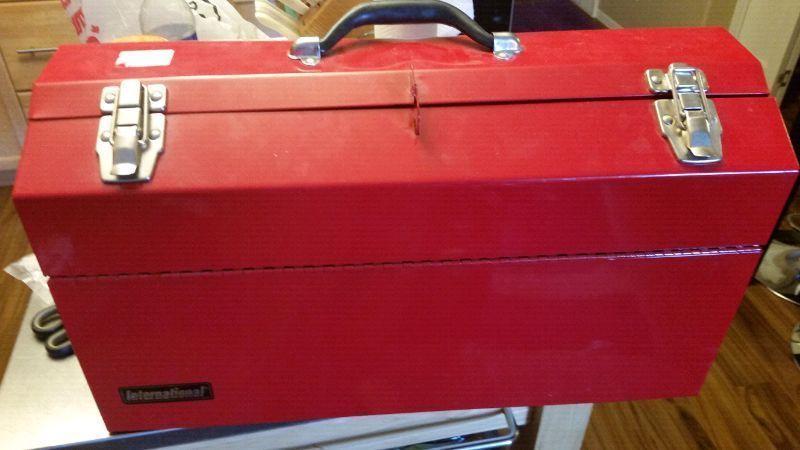 Large New Metal Tool Kit and Tools Tool kit was 80 with taxes