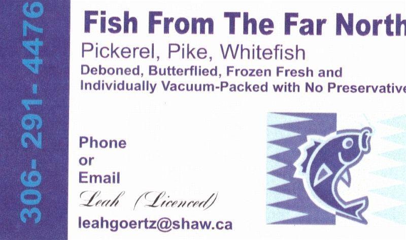 FISH N SK PICKEREL N PIKE WHITEFISH FOR SALE IN