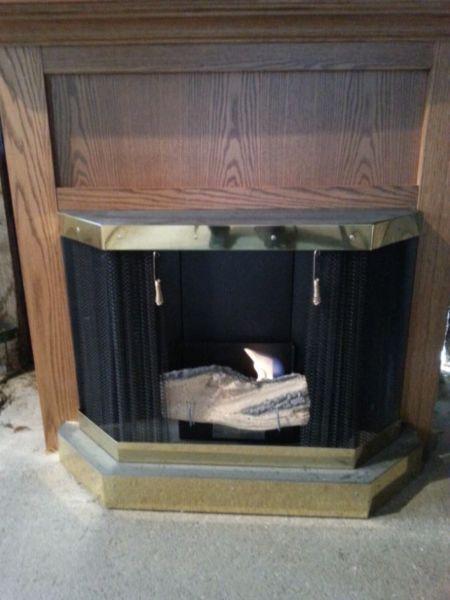 Inflame gel burning fireplace