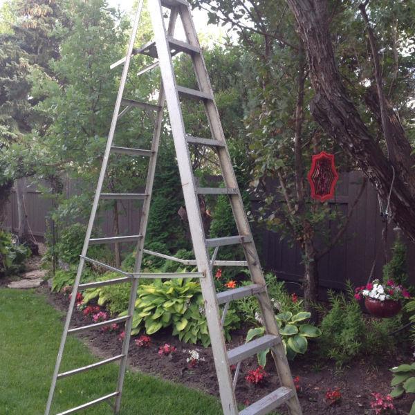 9 and 1/2 foot aluminum stepladder
