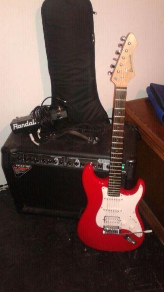 Guitar and amp combo
