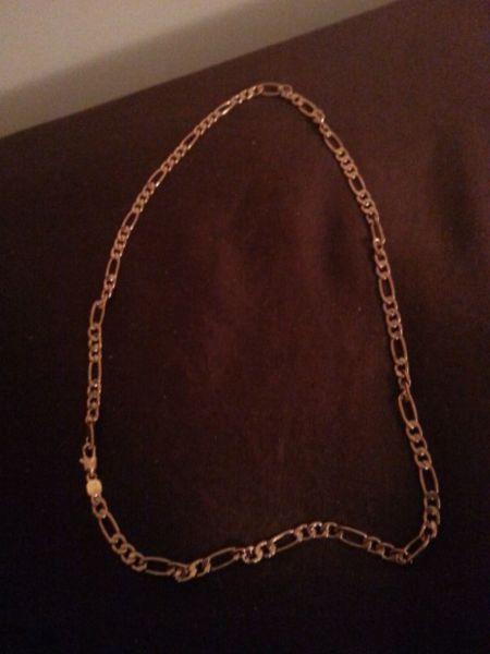 925 Silver Core Necklaces. 24' in gold colour . Was a present