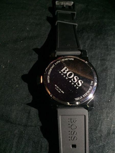 Black Hugo Boss Watch - mens