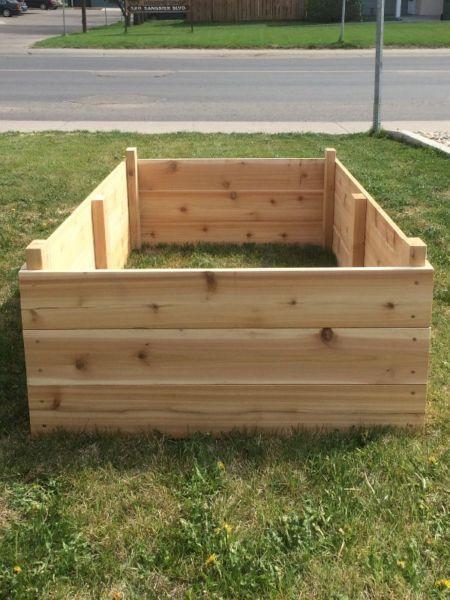 Cedar raised garden beds!