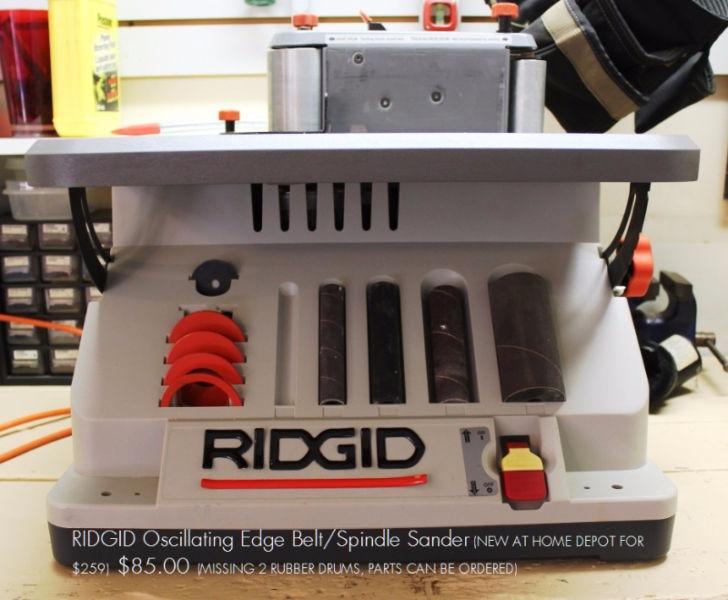 Ridgid- Oscillating Edge Belt/Spindle Sander
