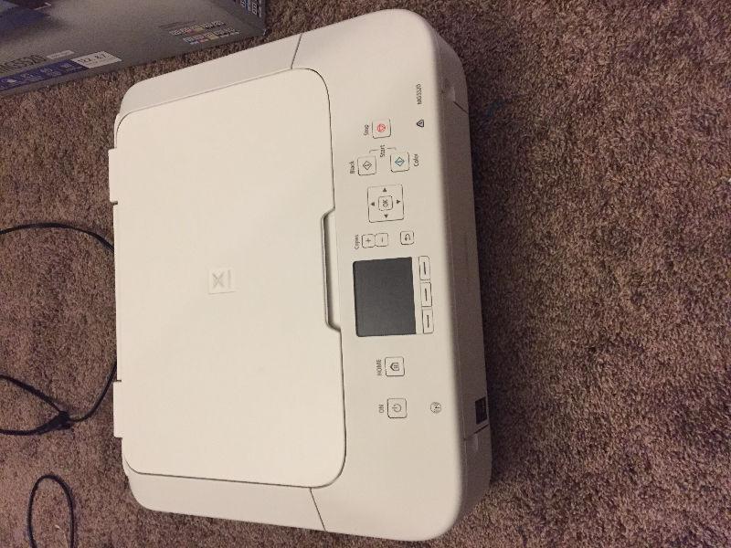 Canon printer with ink
