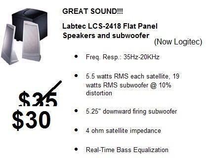 computer speakers with subwoofer