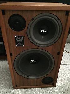 Extremely Rare Vintage OHM H Speakers
