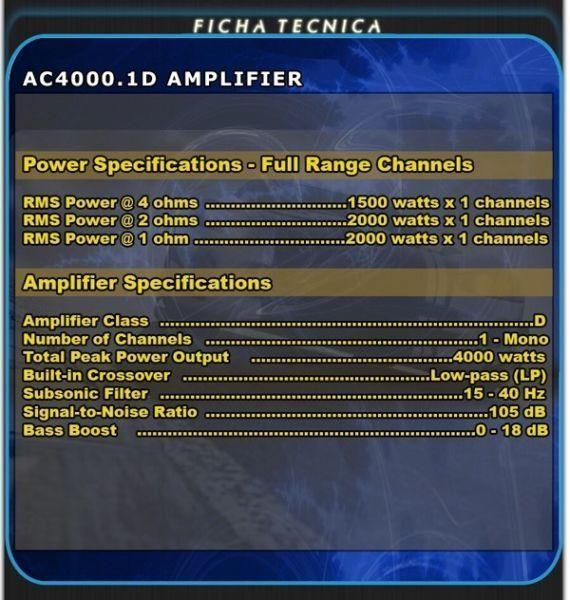 Planet audio 4000 watt amp