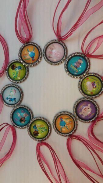 Bottle cap necklaces