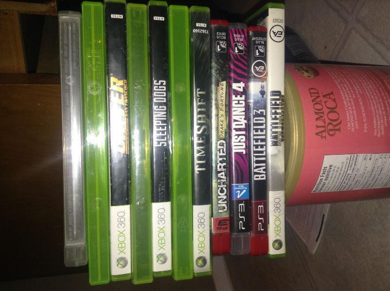 Selling 8 Xbox 360 games an 3 PS3 price reduced