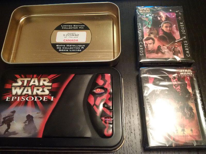 Star Wars limited edition tin playing cards just $30!
