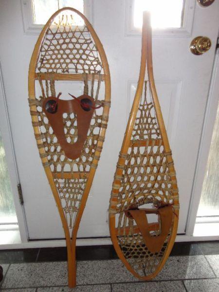 vintage snowshoes