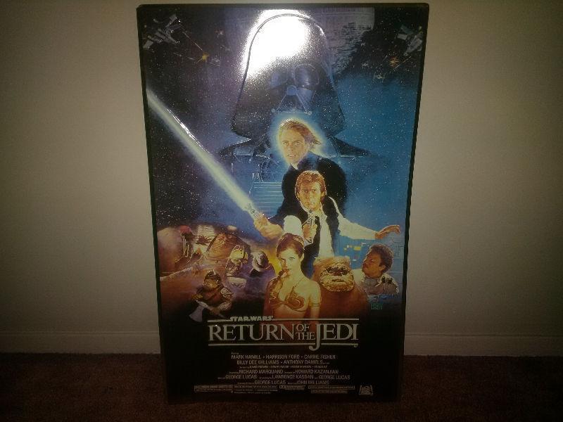 Vintage Star Wars Return of the Jedi Tin Sign (1995) Approximat