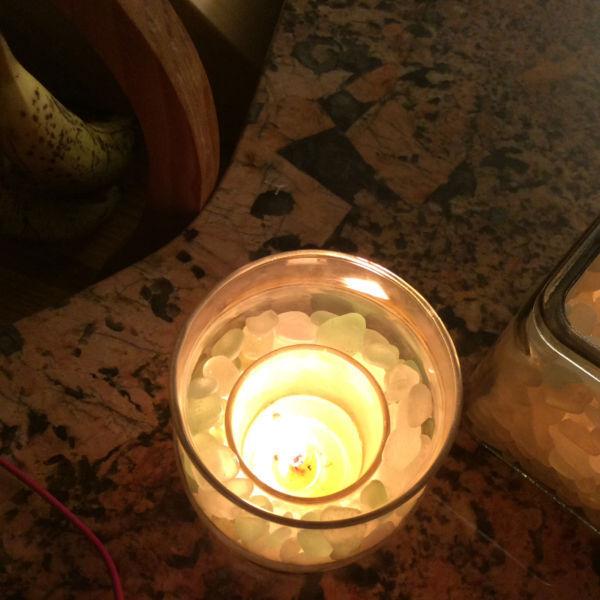 Sea Glass candle lanterns