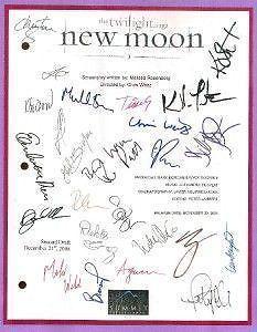 Signed Twilight New Moon Script Peprint