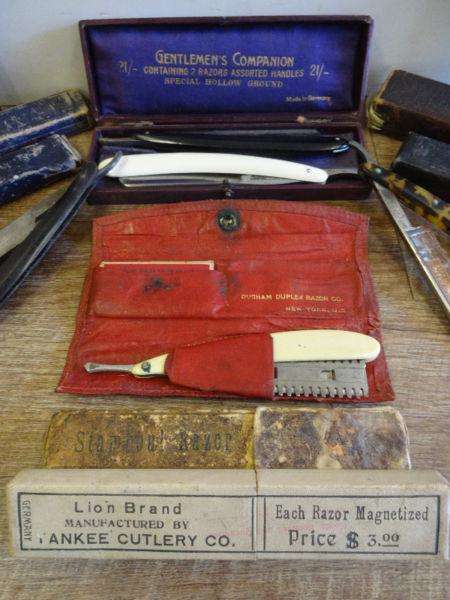 Vintage Straight Razor Collection at The Old Attic