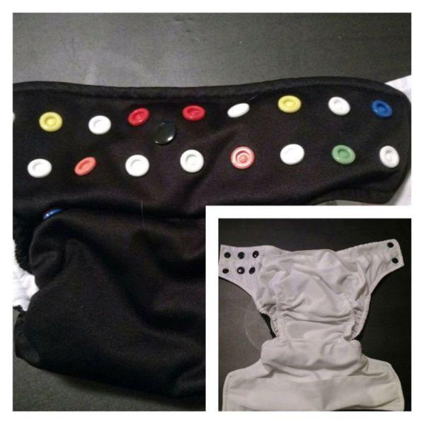 12 glow bug pocket diapers