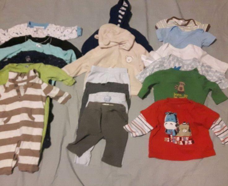 0-3 month boys clothing lot