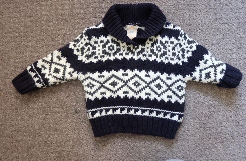 Joe fresh b&w Knit Sweater 1 year/$9