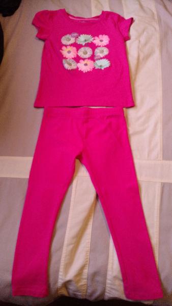 Brand New Girls, 5T Pink T-Shirt & Leggings