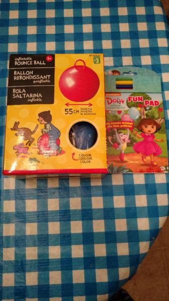 Brand New Bounce Ball & Dora Fun Pad