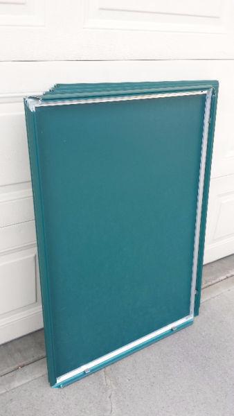 Green Snap Open Double Sided Sign Frame