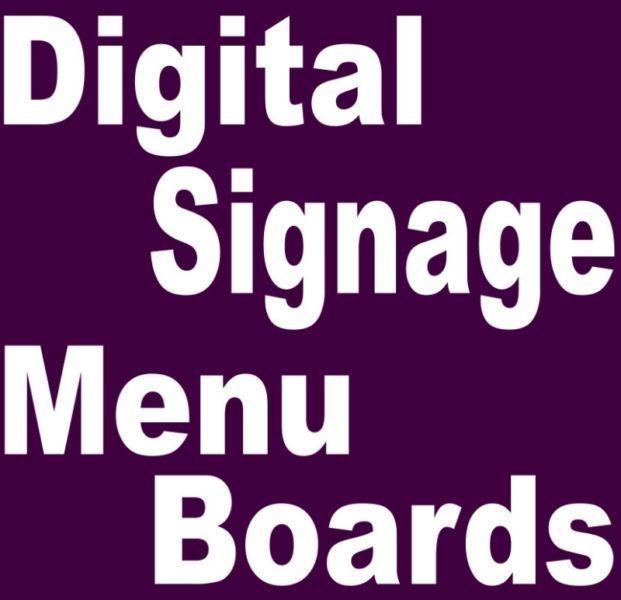 Menu Boards / Digital Signage System for your business