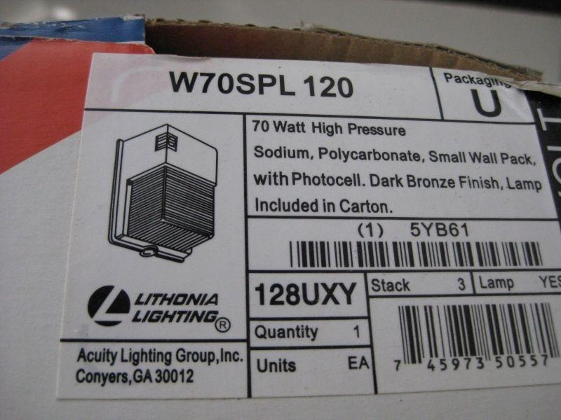 Lithonia W70SPL 120 70W High Pressure Sodium Wall Pack
