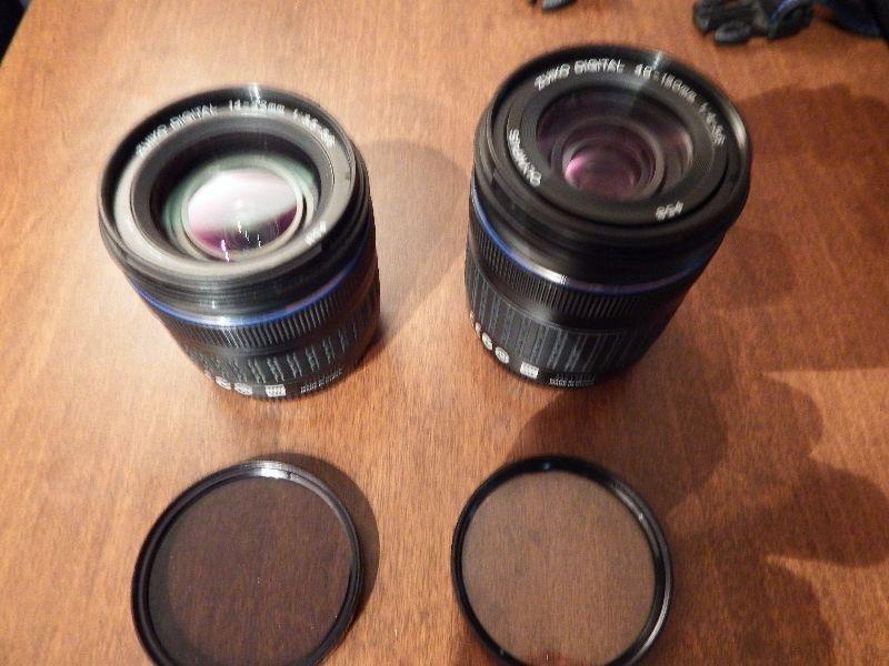 Two Zuiko Lenses for Olympus DSLR Camera plus Camera ?