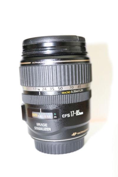 Canon EF-S 17-85mm USM F4-5.6 zoom lens with UV filter & Hood