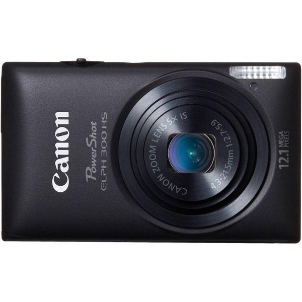 Canon PowerShot ELPH 300 HS (Black) 12.1 MP Digital Camera