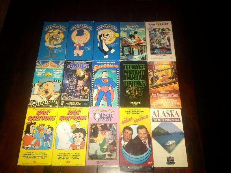29 Classic 80s and 90s VHS tapes & 6 DVDs. $80 for all! Check o