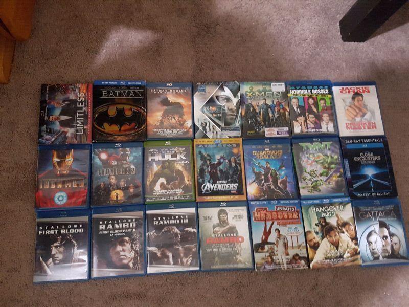 Blu-ray's for sale! $5 each, 2 for $8 or $75 for all 21