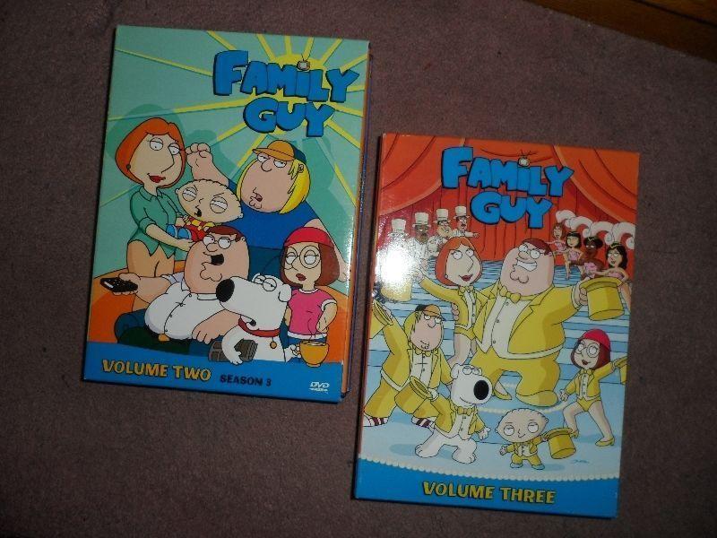 Volumes 2 and 3 of The Family Guy on DVD