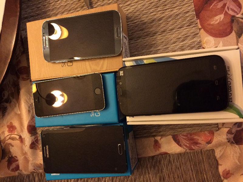 Iphone and samsung phones for sale