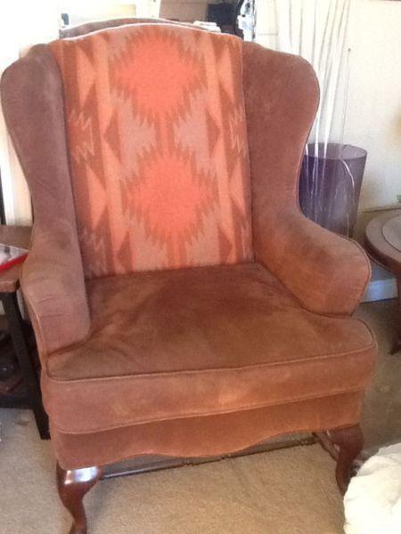 TWO Identical Wingback chairs