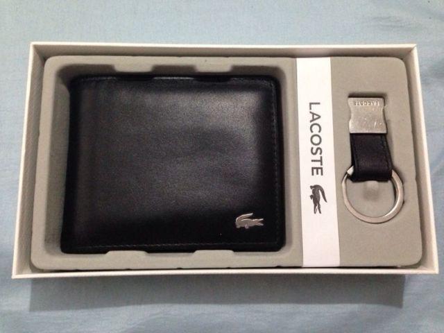 Lacoste - Cow Leather Wallet & Key Ring