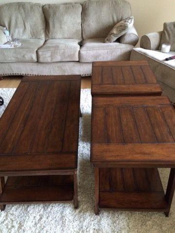 coffee table/two end table