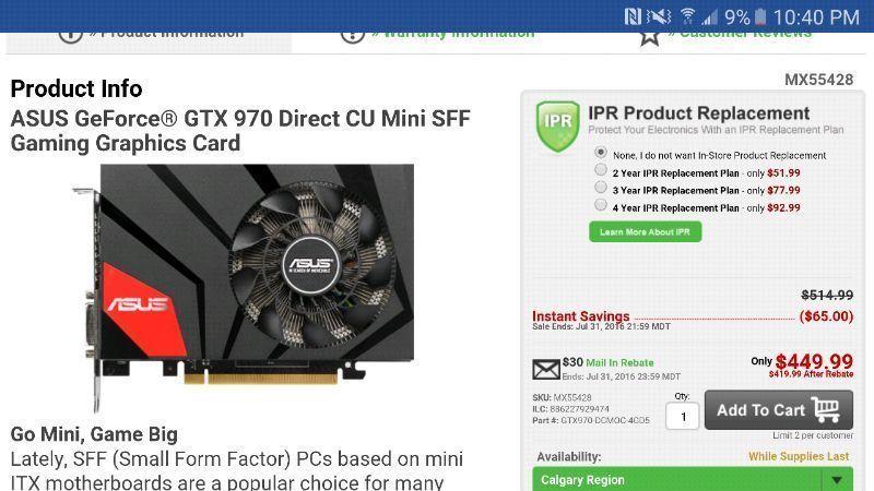 ASUS GeForce GTX 970 SAVE $160!!!