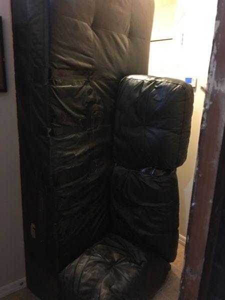 Free leather sectional couch