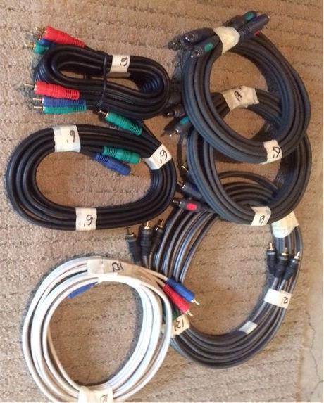 Assorted Rca RGB cables