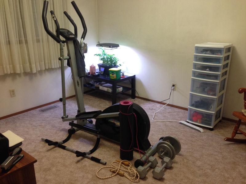 All exercise equipment must go
